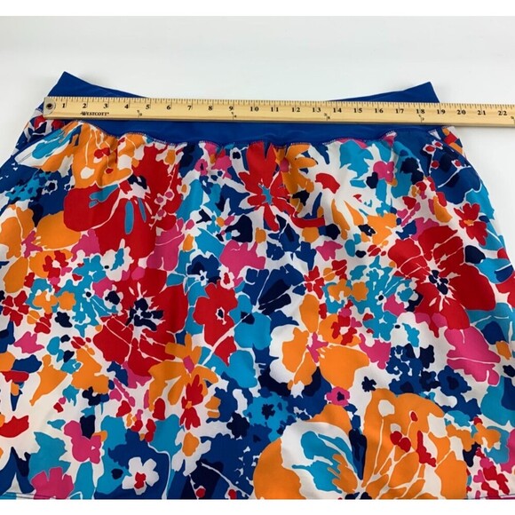 Lands End Quick Dry Board Skort Swim Skirt 514173 Mulit Floral Womens Plus 20W - Picture 9 of 10